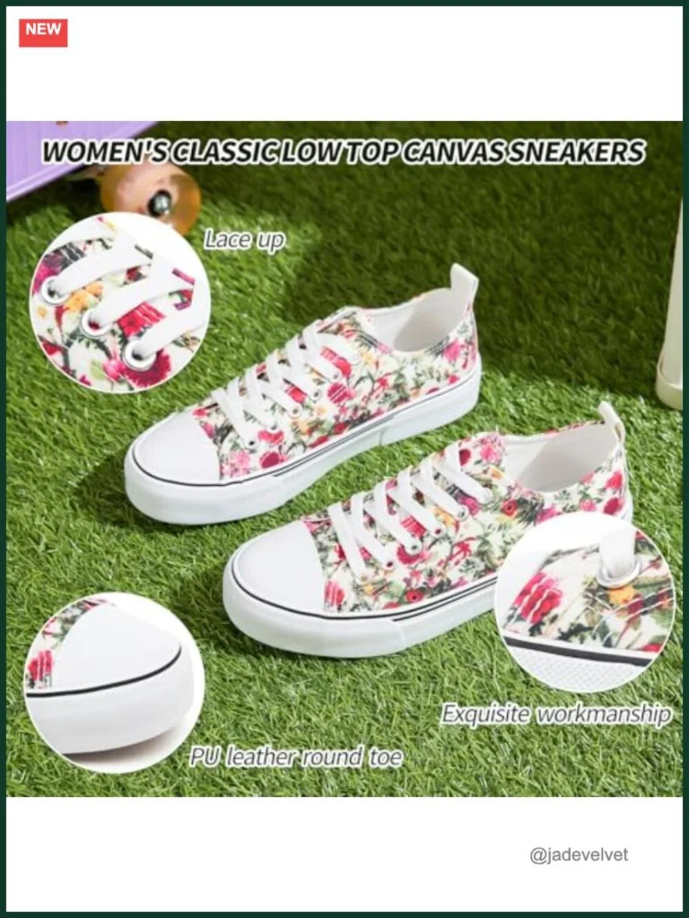 Low Top Canvas Sneakers for Women Lace Up Casual Comfortable Walking Shoes